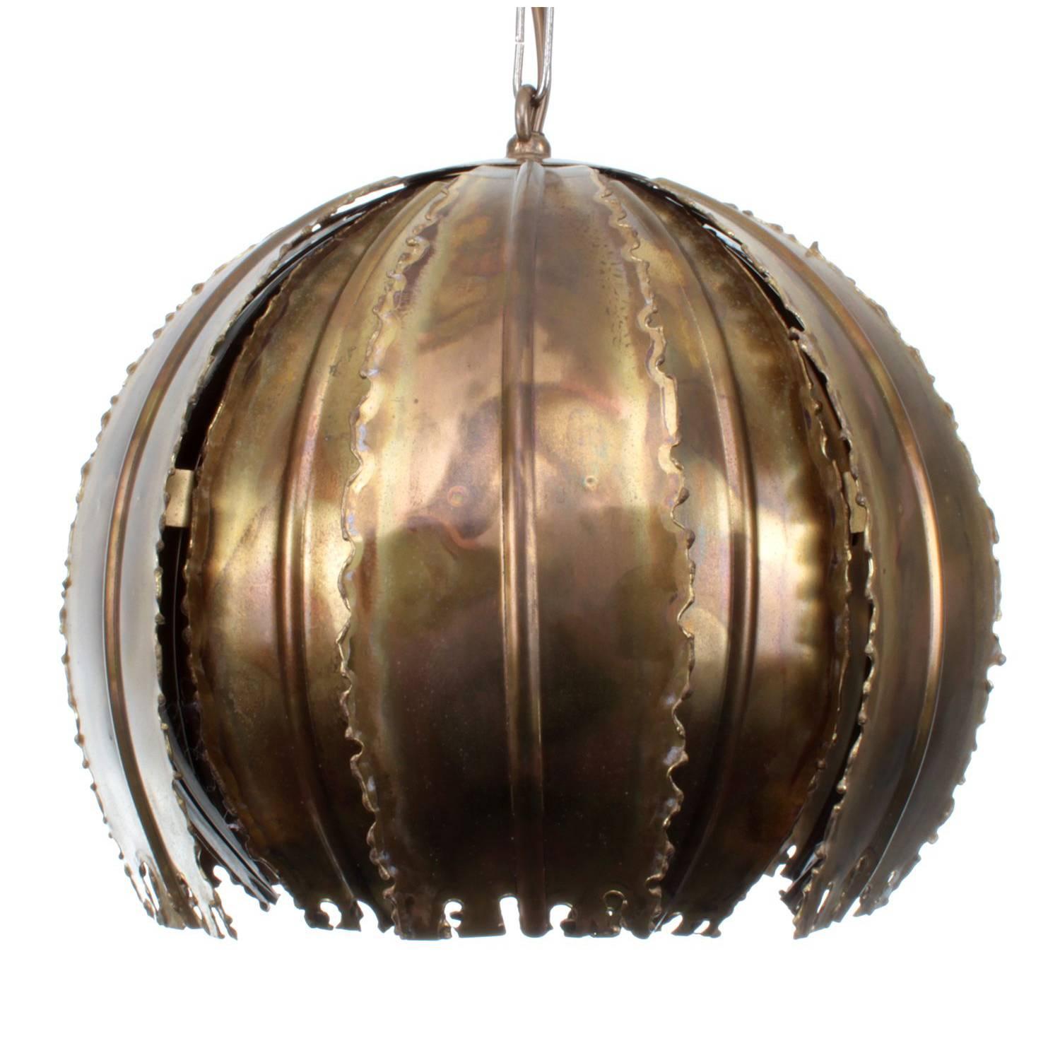 Type 6404, Brass Pendant by Holm Sorensen, 1960s Danish Eclectic Light For Sale
