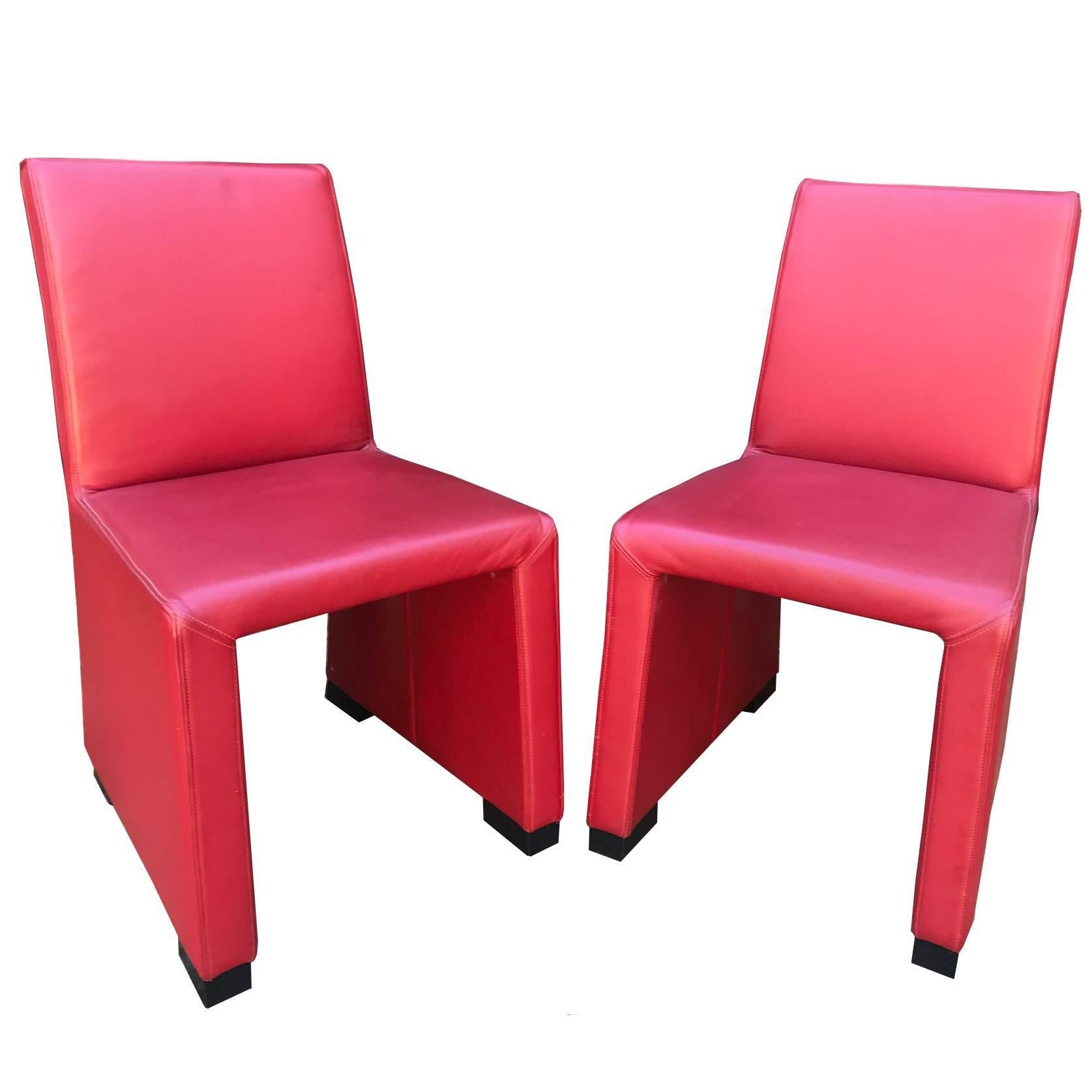 1980s Wittmann´s Austrian Leather Chairs
