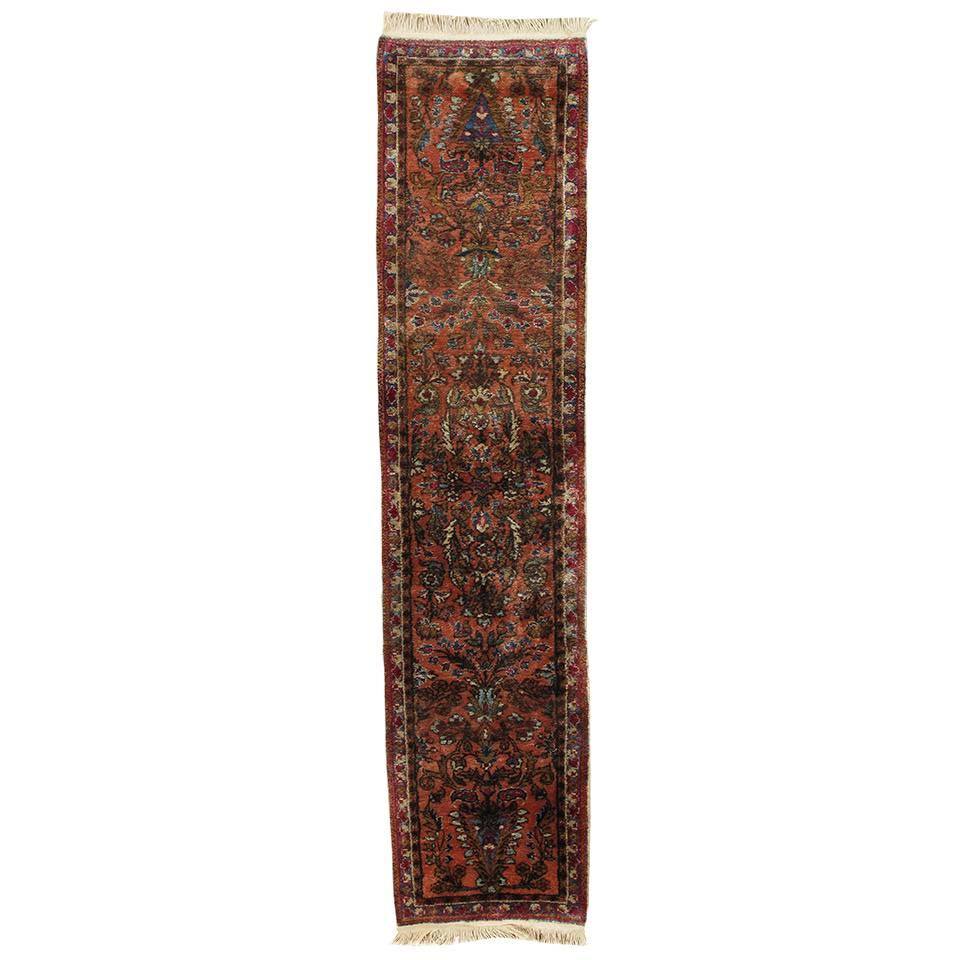 Antique Silk Kashan For Sale