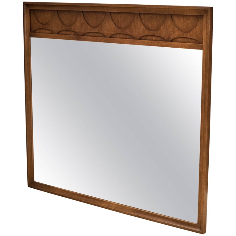 MidCentury Broyhill Brasilia Mirror at 1stDibs broyhill round mirror