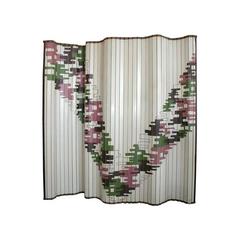 Art Deco Painted Wood Screen by Martere 12