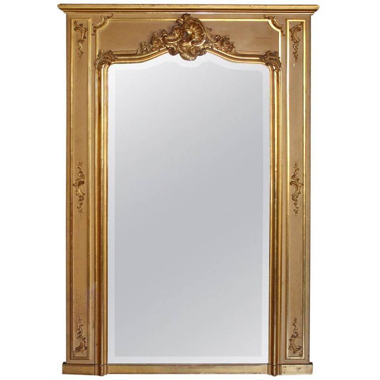 20th Century Trumeau Mirror For Sale at 1stdibs