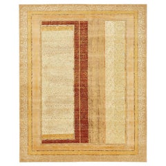 "Farozaan" Red Gold Hand-Knotted Area Rug
