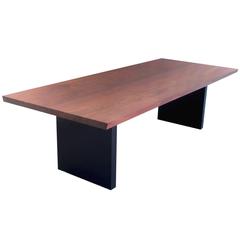 Custom Dining Table in Solid Bookmatched Walnut 7