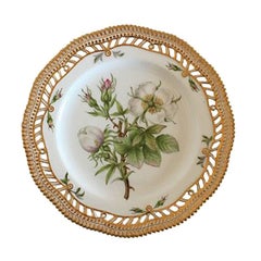 Royal Copenhagen Flora Danica Luncheon Plate with Pierced Border #3554