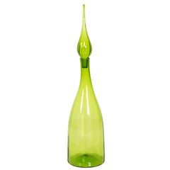 Green Blenko Glass Vase