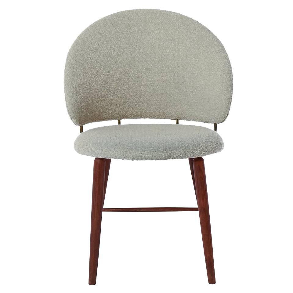 Danish Modern Upholstered Vanity Chair