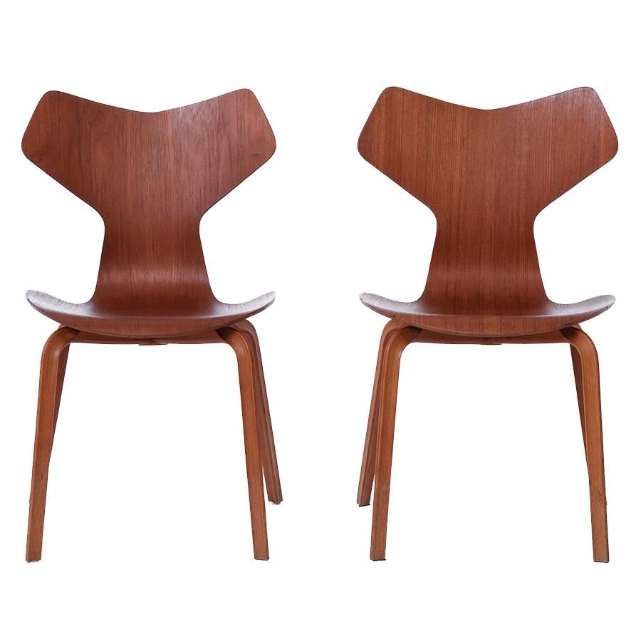 Danish Modern Grand Prix Chairs by Arne Jacobsen