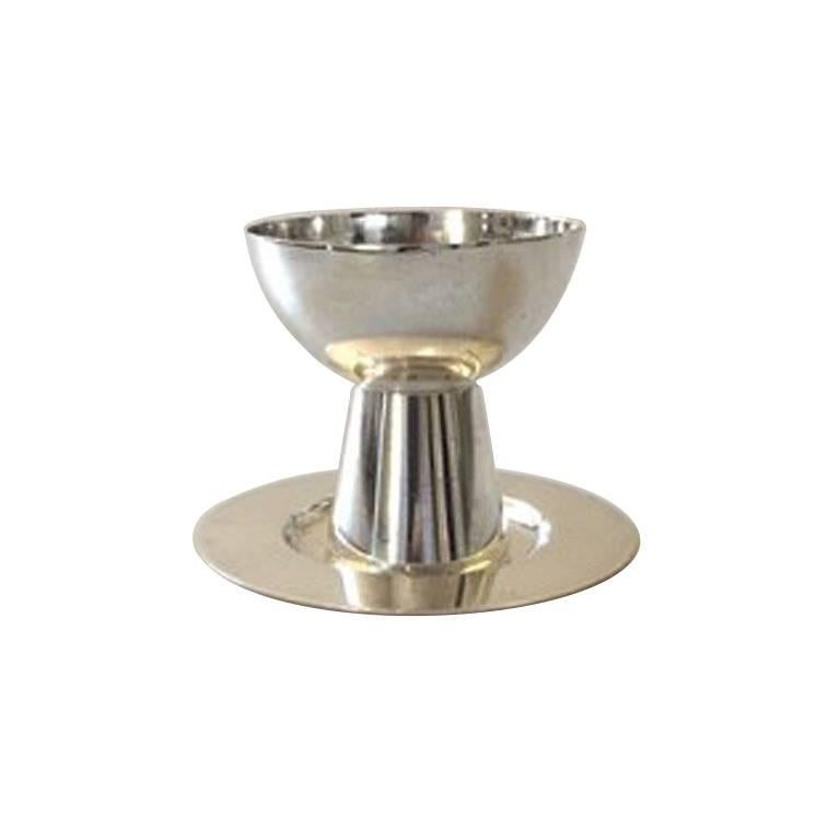 Wiwen Nilsson Sterling Silver Chalice and Salver For Sale