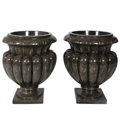 Pair of Late 20th Century Composite Urns 
