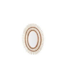 Franco Albini Style Sunny Rattan Mirror