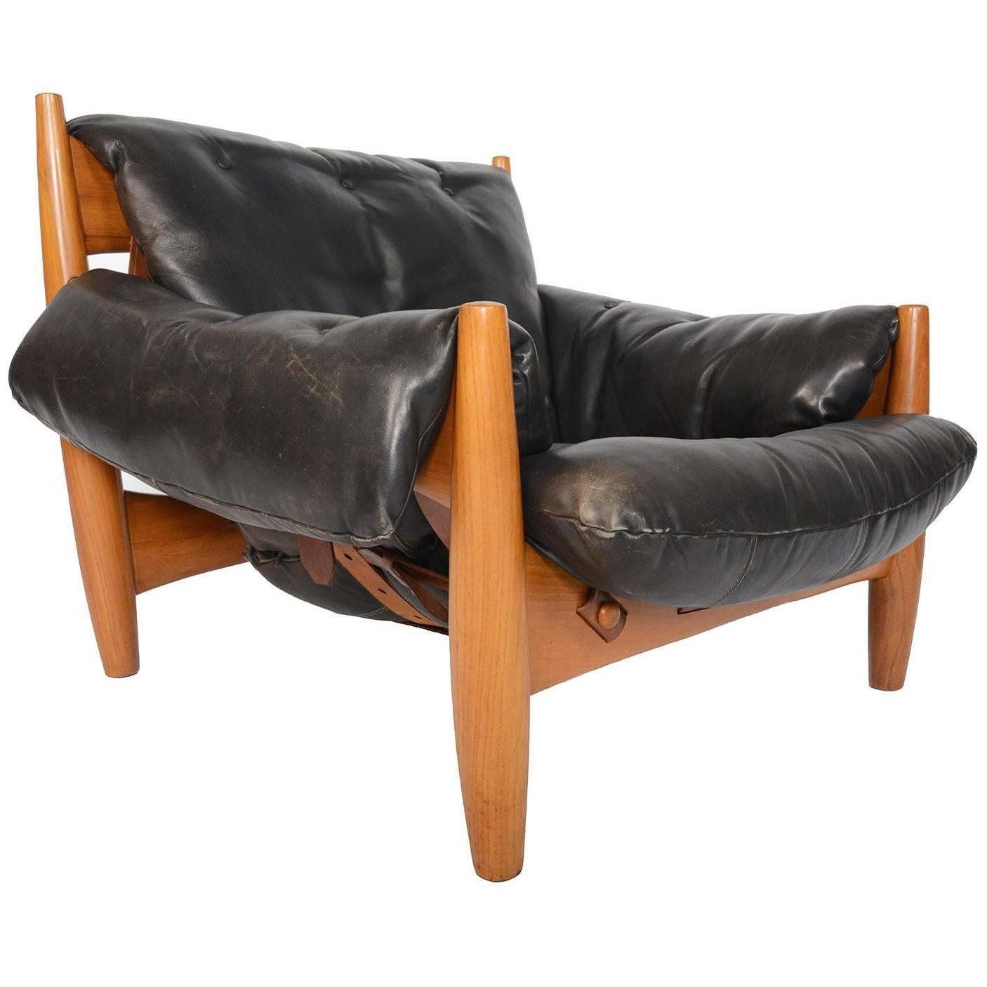 Sergio Rodriguez Sheriff Chair in Black Leather