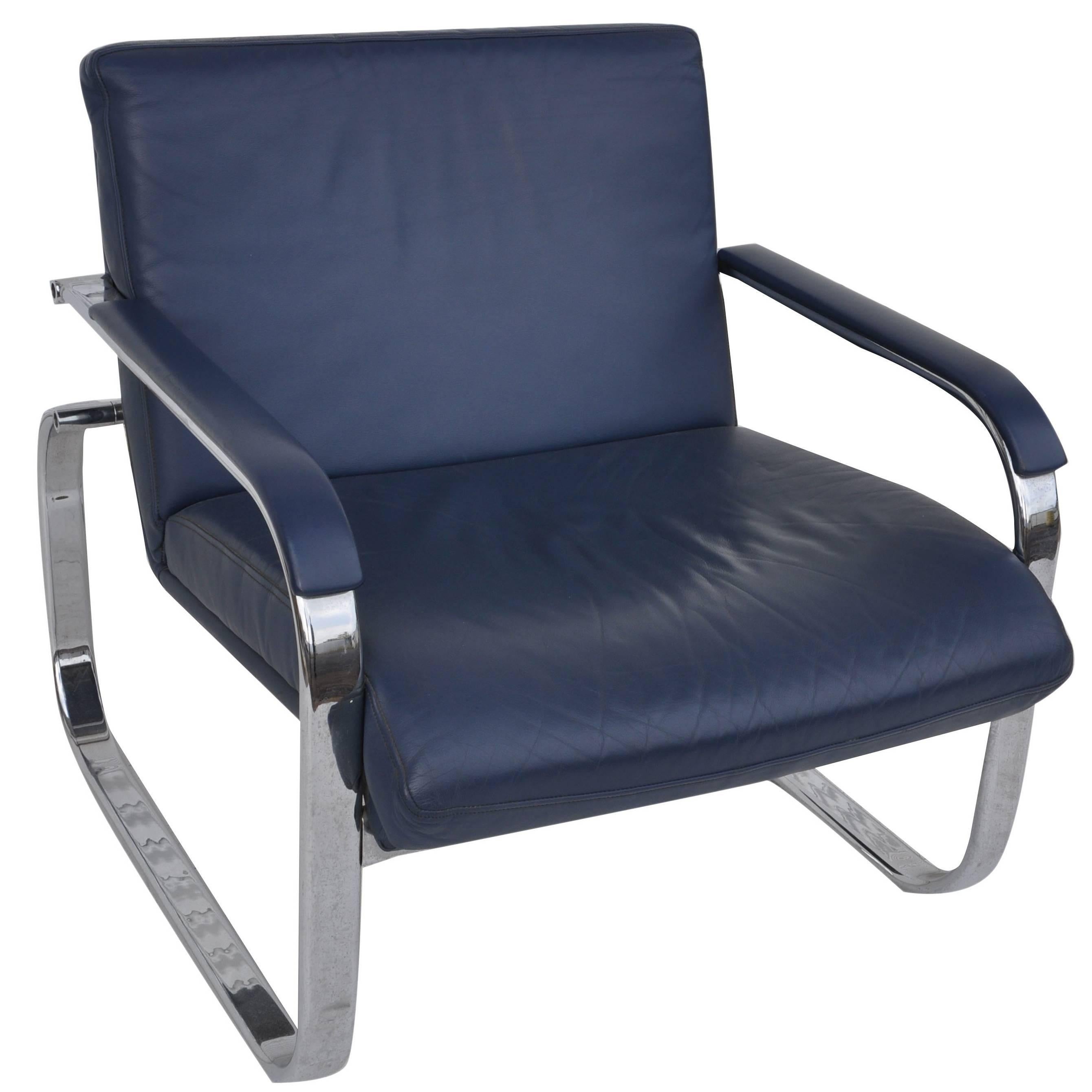 Midcentury Lounge Chair in the Style of Milo Baughman