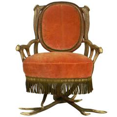 Antler Easy Chair, Austria, circa 1880 1