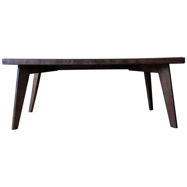 Pierre Jeanneret Dining Table from Chandigarh at 1stDibs