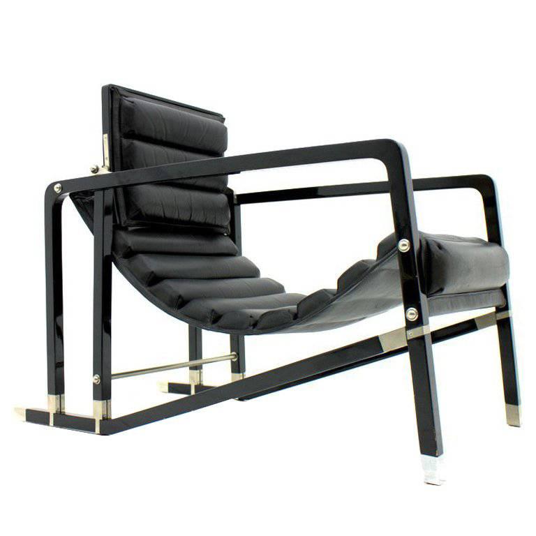 Eileen Gray Transat Lounge Chair by Ecart International, 1980s