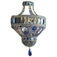 Blue Crystal Sconce