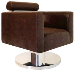 Luigi Gentile for Couture "Gigi" Swivel Lounge Chair