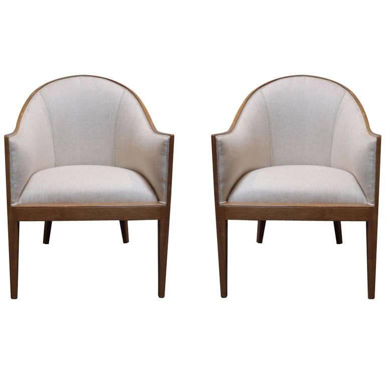 Pair of Edward Wormley Armchairs For Sale