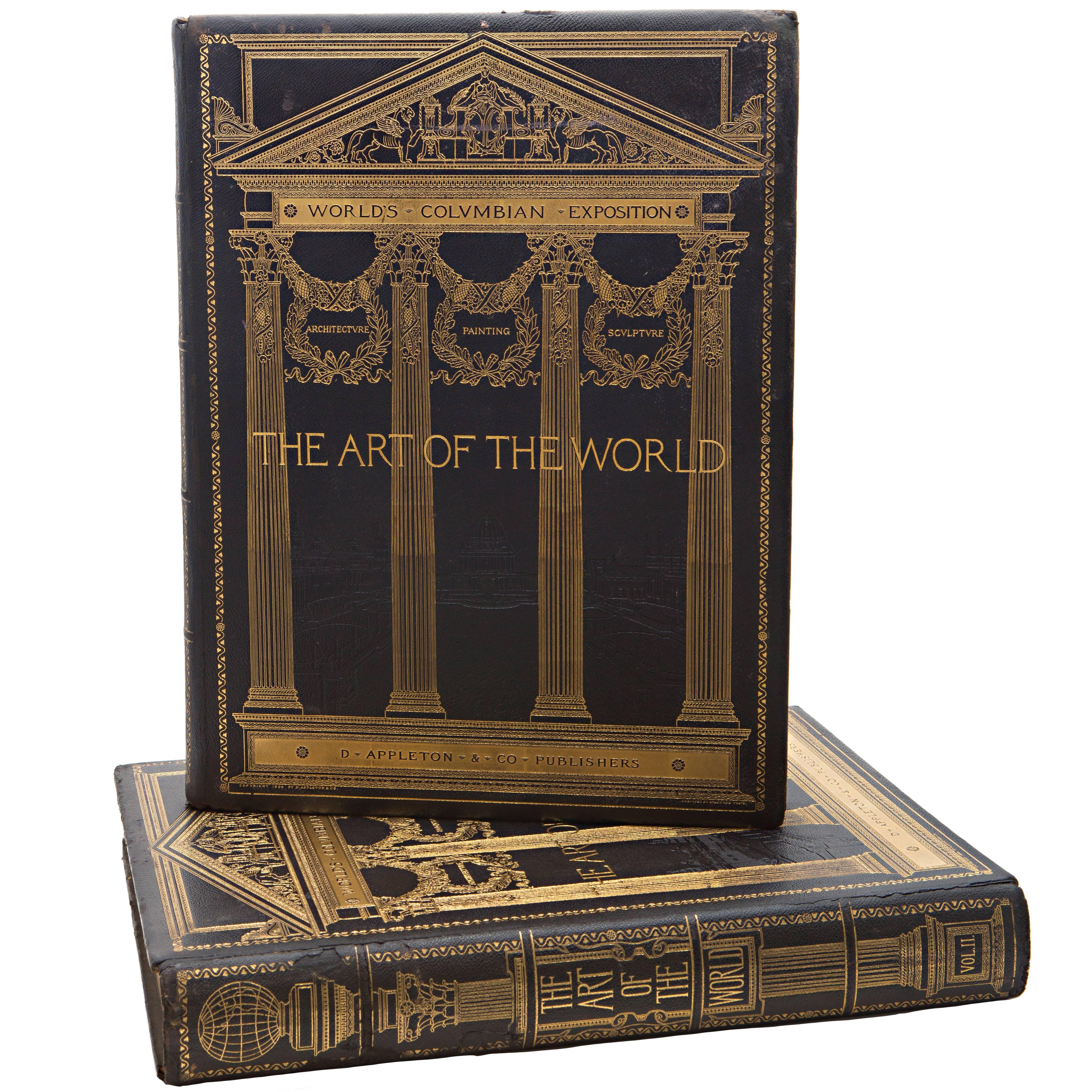 19th Century Art of the World Columbian Exposition Books, Two Volumes For Sale