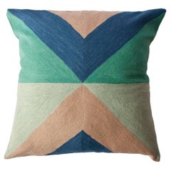Zimbabwe West Spring Hand Embroidered Modern Geometric Throw Pillow Cover