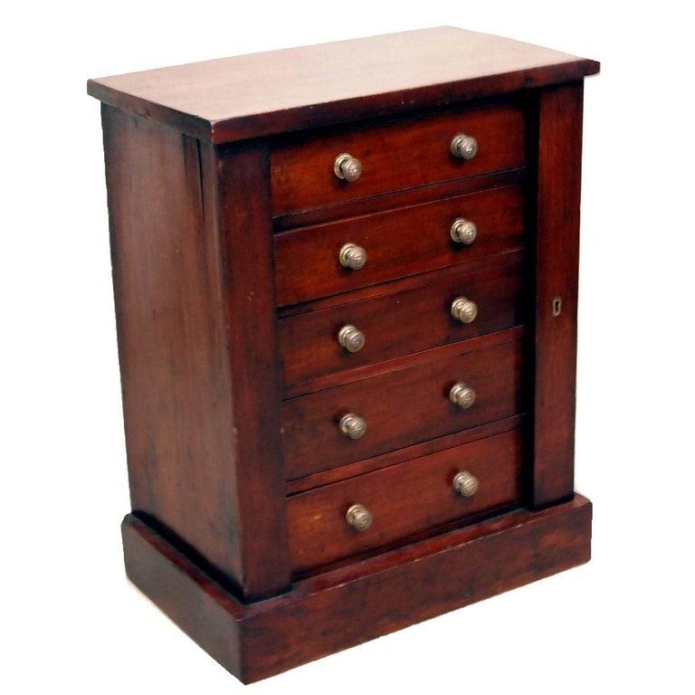 Antique Mahogany Childs Wellington Chest For Sale at 1stDibs