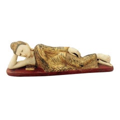 Beautiful Old Gold Gilt Garden Buddha