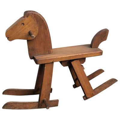 1950s Italian Vintage Deer Baby Rocking Horse Nursery Toy, Design by ...