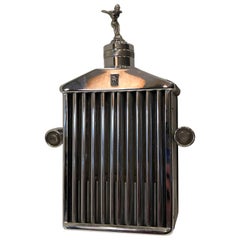 Vintage Rolls Royce Radiator Flask and Musical Box