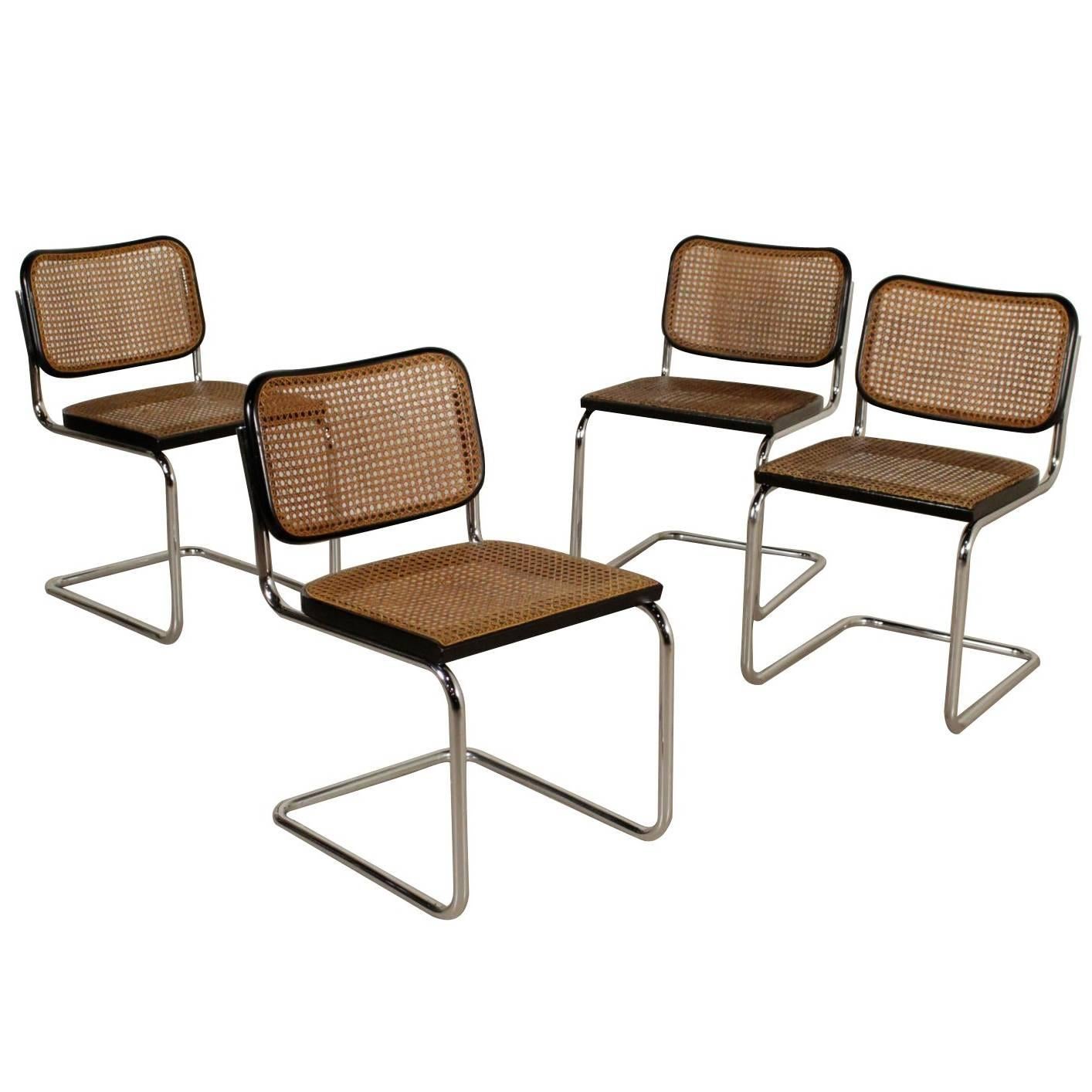 Chairs Designed for Gavina Model Cesca Vienna Straw Vintage, Italy, 1960s-1970s