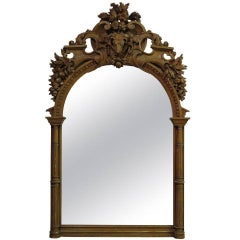 Exceptional Hunting Lodge Mirror, France, 19th Century 2