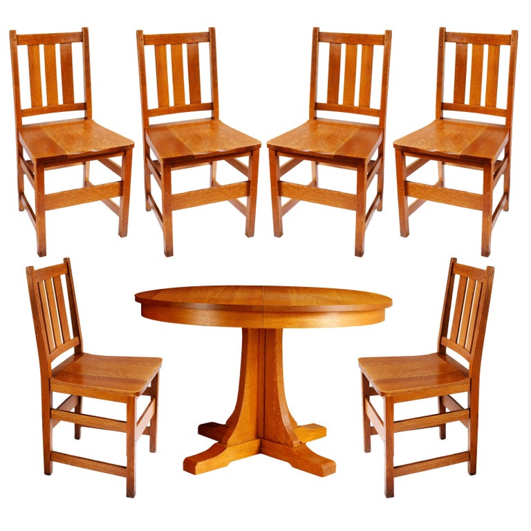 Dining Room Table With Two Styles Of Mission Chairs Dining Room Table With Two Styles Of Mission Chairs