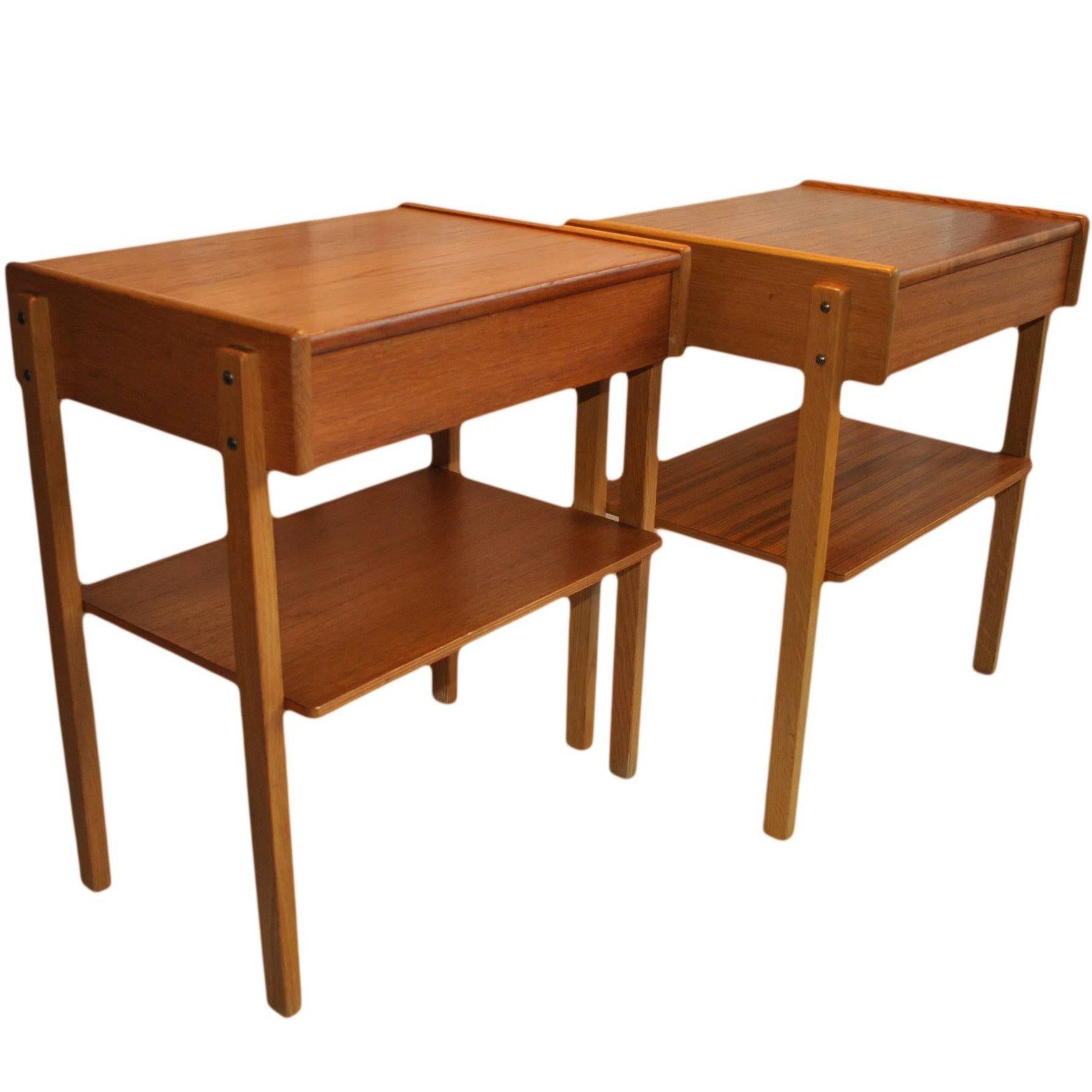 Danish Midcentury Nightstands