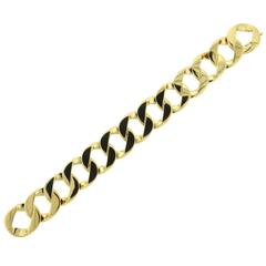 Verdura Gold Curb-Link Gold Bracelet Originally For Greta Garbo 