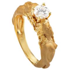 Carrera y Carrera Diamond Gold Engagement Ring