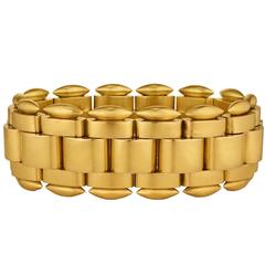 Exceptional Victorian Gold Link Bracelet 10