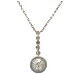 Antique 1920s 0.80 Carat Diamond and 14k Yellow Gold Pendant 8
