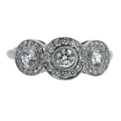 Tiffany & co Platinum Diamond RIng 10