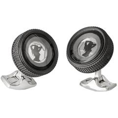 Deakin & Francis Camera Lens Cufflinks with Glamorous Lady