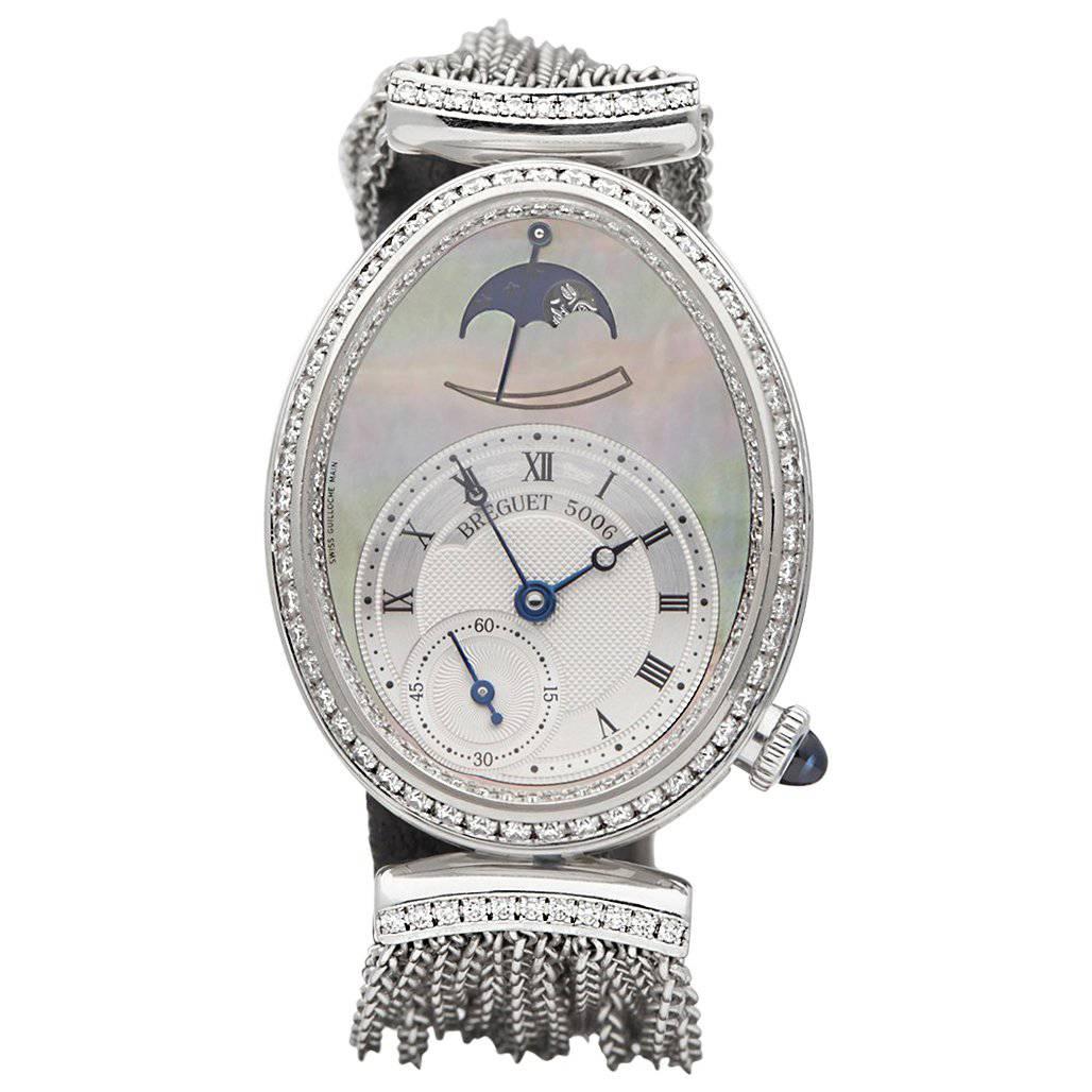 Breguet Ladies Reine de Naples Moon Phase Power Reserve Automatic Wristwatch