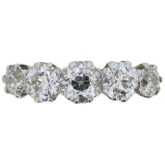 Edwardian 3.50 Carat Old Cut Diamond Ring c.1900s 11
