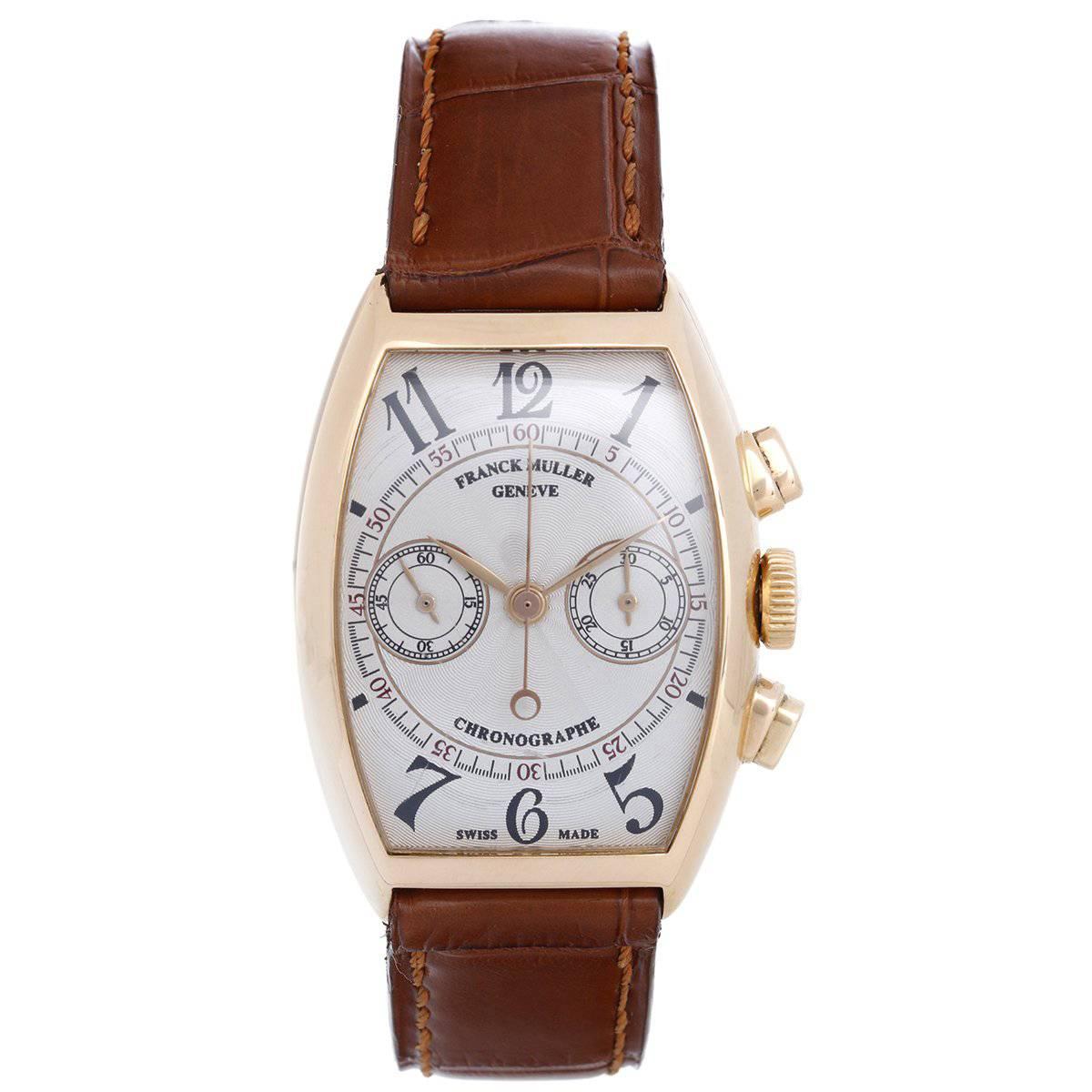 Franck Muller Rose Gold Chronograph Automatic Winding Wristwatch 5850 CC
