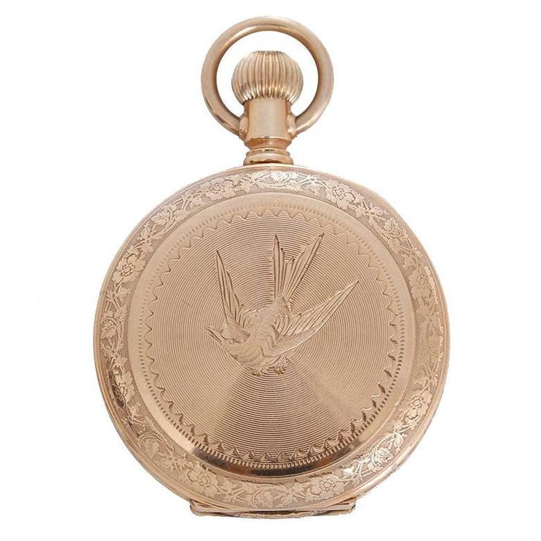 Elgin Gold Filled Manual Winding Pocket Watch Ref 113 c1880s at 1stDibs