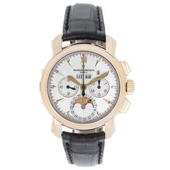 Vacheron Constantin Yellow Gold Malte Moon Phase Power Reserve Manual Wristwatch