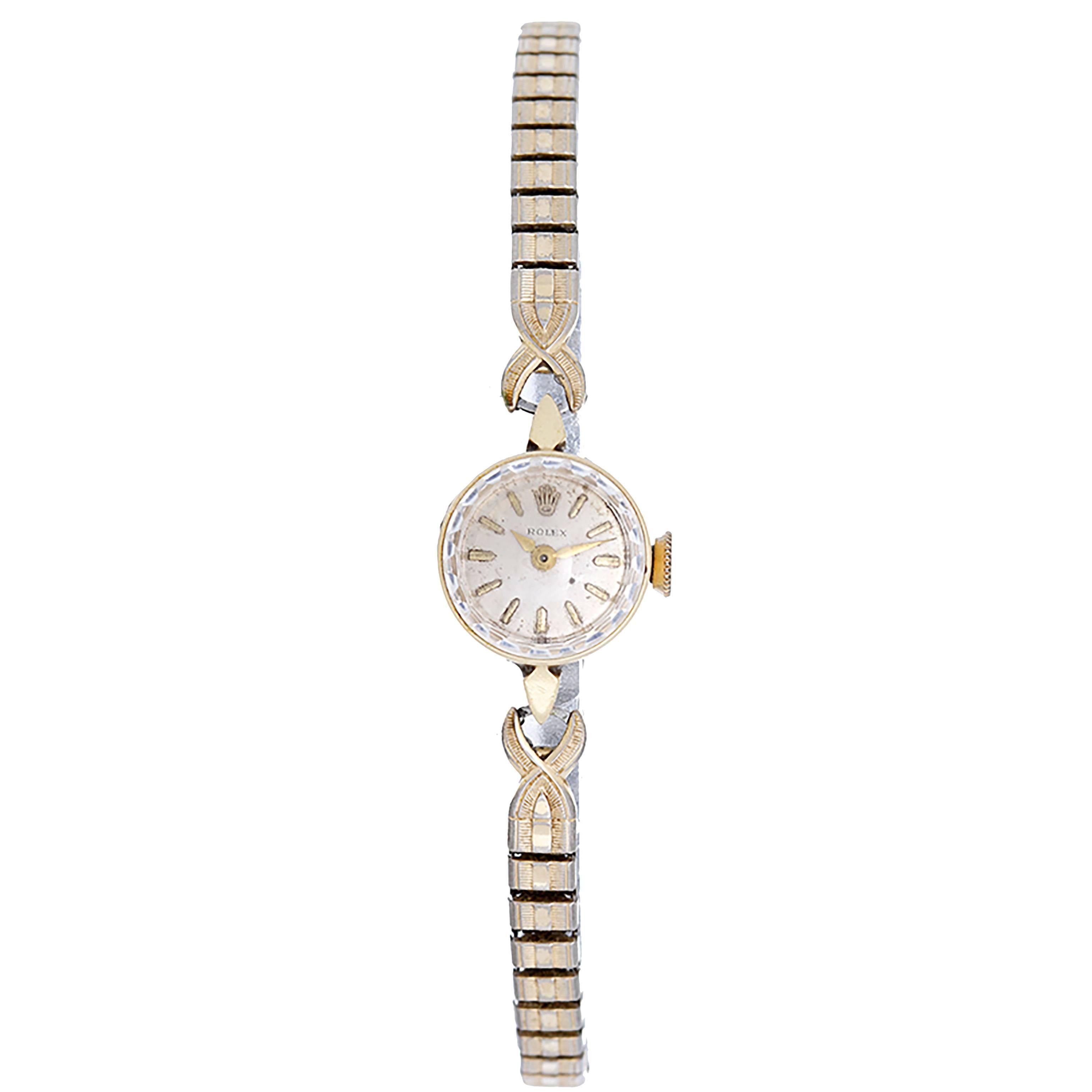 Rolex Ladies Yellow Gold Manual Winding Wristwatch 