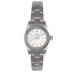 Rolex Ladies Stainless Steel Oyster Perpetual No-Date Automatic Wristwatch 76080 5