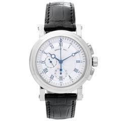 Breguet White Gold Marine II Flyback Chronograph Automatic Wristwatch