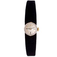 Retro Rolex Ladies Orchid Gold Manual Winding 95705 Wristwatch 