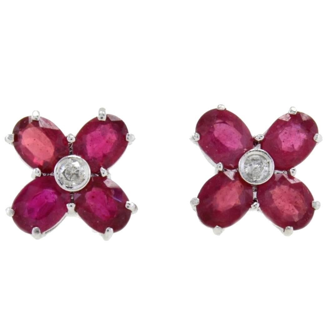 Luise Daisy Ruby & Diamond Earrings