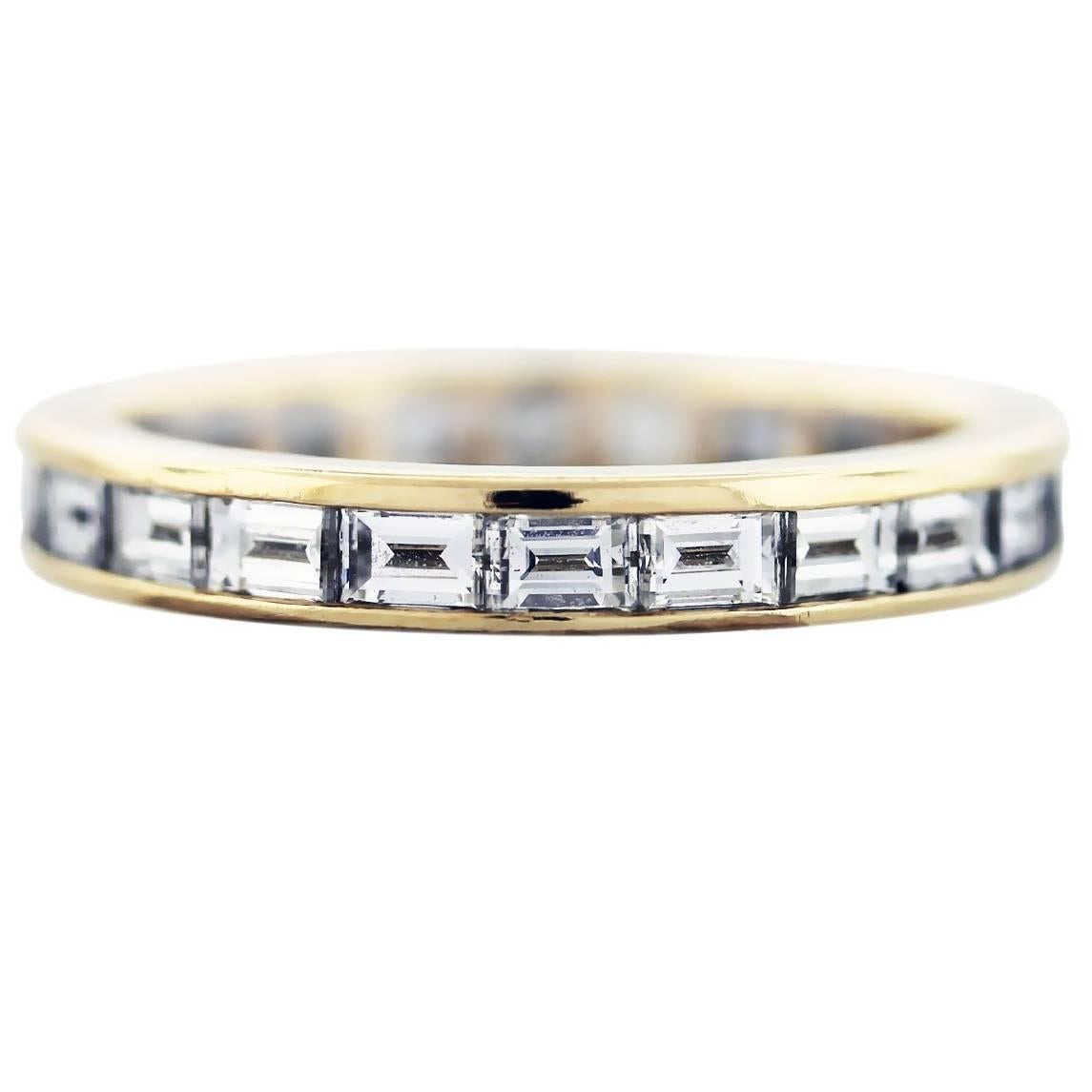 Tiffany & Co. Baguette Cut Diamond Eternity Band 